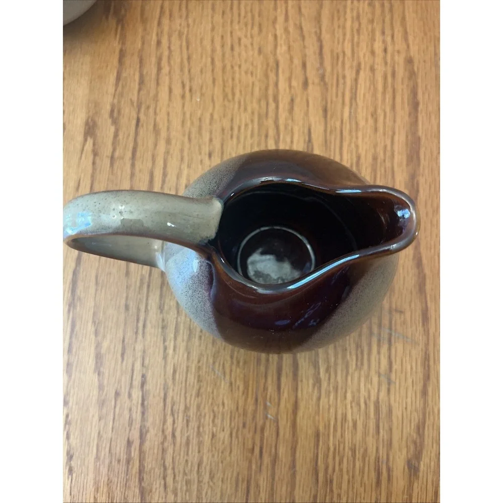 Sango Nova Brown Drip Glaze 4933 Sugar Bowl with Lid‎ and Creamer